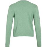 Vila - Viril Short Knit Cardigan - Vest - Winter Green/melange - Viscose/Nylon/Polyester