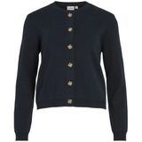 Vila - Ostria - Gebreid Vest - Ronde Hals - Lange Mouwen - Knoopsluiting - Regular Fit