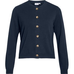 Vila - Ostria - Gebreid Vest - Ronde Hals - Lange Mouwen - Knoopsluiting - Regular Fit