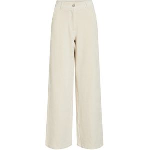 Vila - VIKITA RW Wide Corduroy Pants - Birch - Relaxed Fit - Ribmateriaal