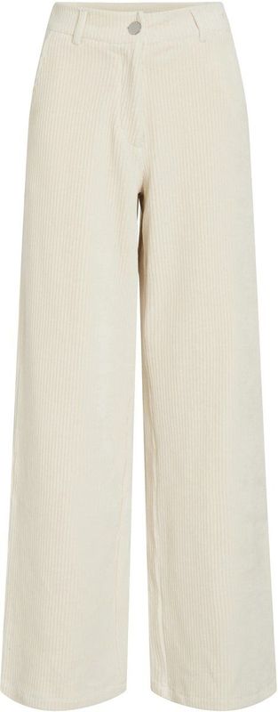 Vila - VIKITA RW Wide Corduroy Pants - Birch - Relaxed Fit - Ribmateriaal