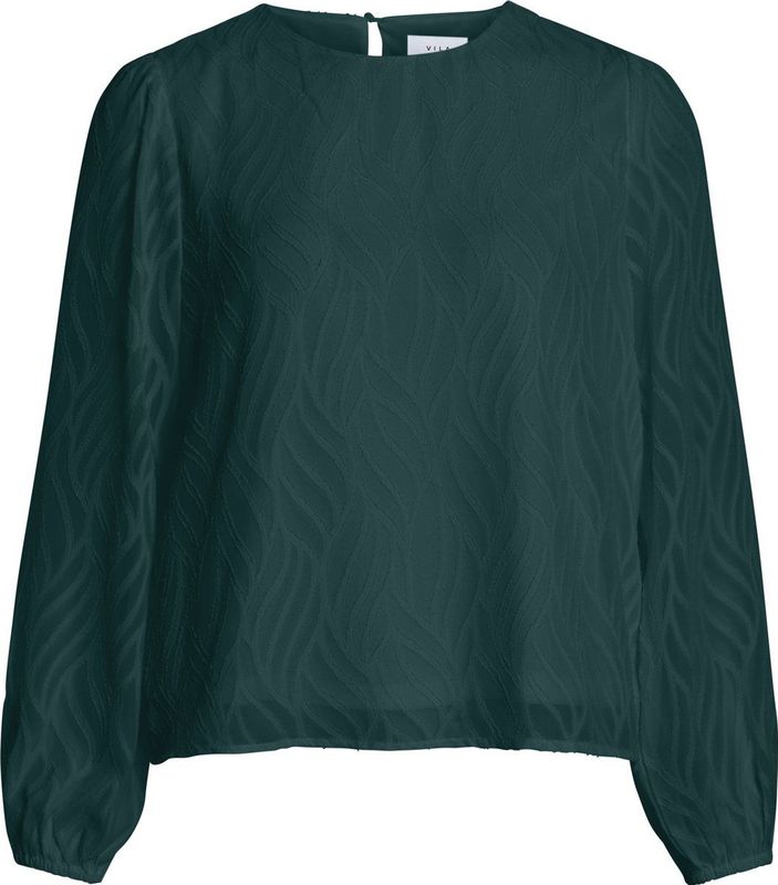 Blouse - Ronde Hals - Lange Mouwen - 100% Gerecycled Polyester