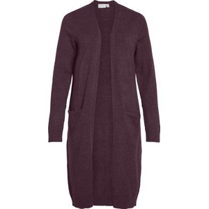 Gebreid Vest - Split Hals - Lange Mouwen - Geribbelde Manchetten - Viscose