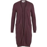 Cardigan - Split Hals - Lange Mouwen - Geribbelde Manchetten - Viscose