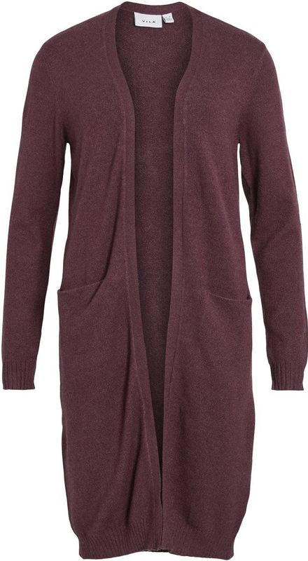 Cardigan - Split Hals - Lange Mouwen - Geribbelde Manchetten - Viscose