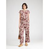 VILA - VIGRAF - Jumpsuit - Roestbruin/Wit