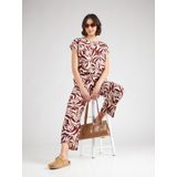 VILA - VIGRAF - Jumpsuit - Roestbruin/Wit