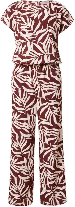 VILA - VIGRAF - Jumpsuit - Roestbruin/Wit