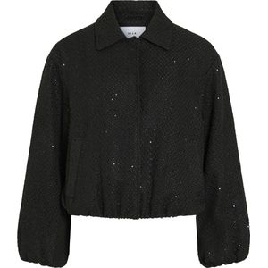 Vila - Vicapsy Glitter Jacket - Zwart - Dames