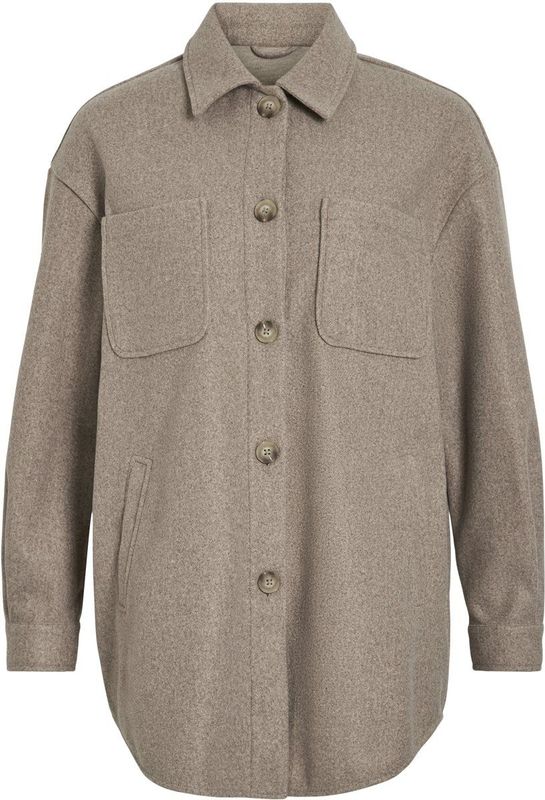 Vila - Kimmi - Overshirt - Jas - Lange Mouwen - Ronde Hals