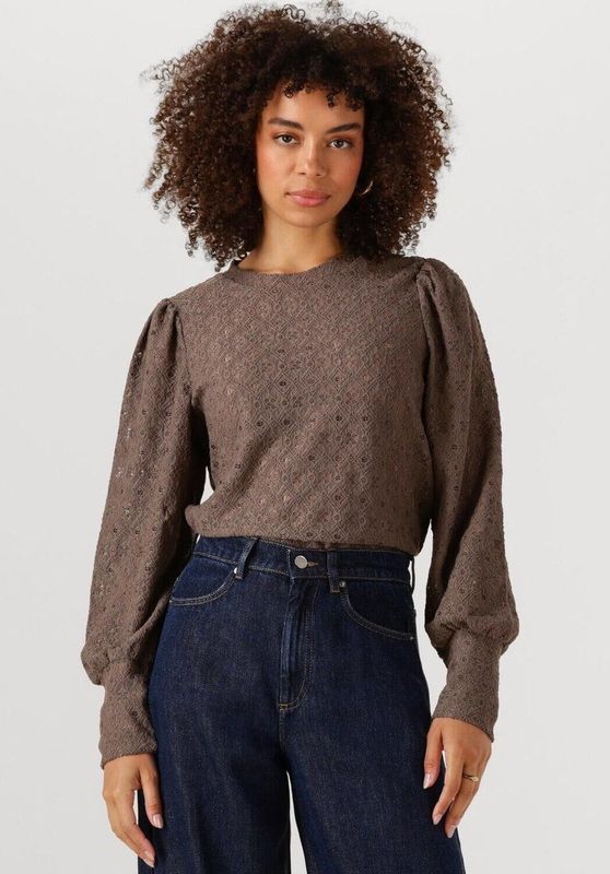 Object - Laila - Blouse - Lichtgewicht - Lange Mouwen - Regular Fit