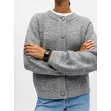 Object - Merle Bomber Cardigan - Vest - Knoopsluiting - Losse Pasvorm