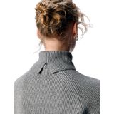 Object - Objviola Ls Lo Rollneck Knit Noos - Trui - Medium Grey Melange