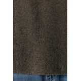 Object - Objjuno Lo O-neck Knit Noos - Trui - Morel/melange - Dames