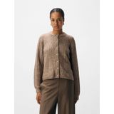 Object - Flora Re - Cardigan - Gebreid Vest - Ronde Hals - Lange Mouwen
