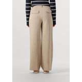 Object - Wijde Pantalon - Beige - Dames - Polyester