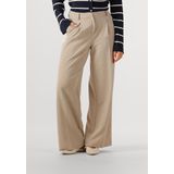 Object - Wijde Pantalon - Beige - Dames - Polyester