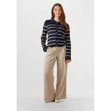 Object - Wijde Pantalon - Beige - Dames - Polyester