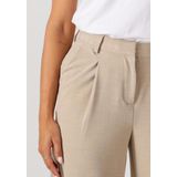 Object - Wijde Pantalon - Beige - Dames - Polyester