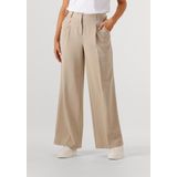 Object - Wijde Pantalon - Beige - Dames - Polyester