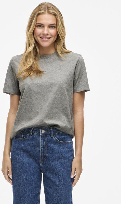 VILA Shirt 'VINora'  grijs gemêleerd