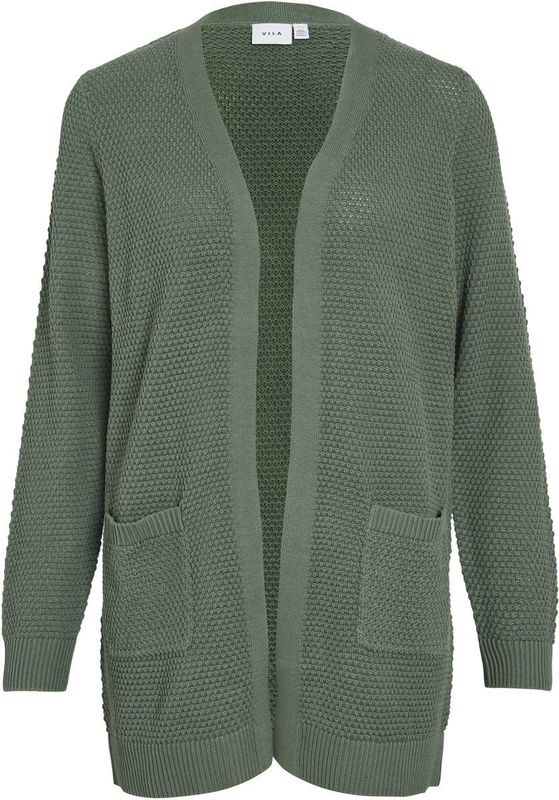 VILA - VIDALO - Gebreid Vest - Jade Groen