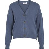 VILA - VIRIL - Gebreid Vest - Indigo