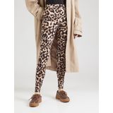 VILA - VILEOA - Legging - Zwart/Beige - Slim Fit