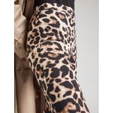 VILA - VILEOA - Legging - Zwart/Beige - Slim Fit