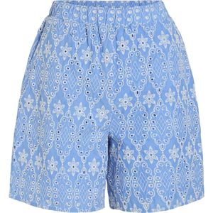 Vila - Vimolly - Korte Broek - Blauw - 100% Katoen