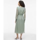VILA - VIFalia - Jurk - Pastelgroen - 3/4 Lengte - V-hals