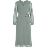 VILA - VIFalia - Jurk - Pastelgroen - 3/4 Lengte - V-hals