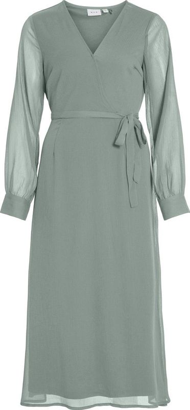 VILA - VIFalia - Jurk - Pastelgroen - 3/4 Lengte - V-hals