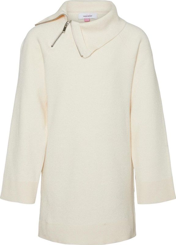 VERO MODA - Gebreide Pullover - Zwart - Hoge Hals - Lange Mouwen