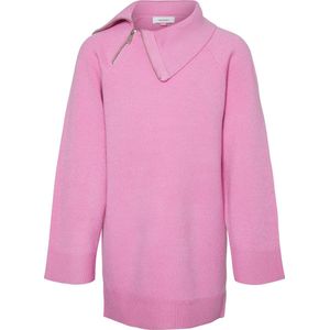 VERO MODA - Gebreide Pullover - Blauw - Hoge Hals - Lange Mouwen