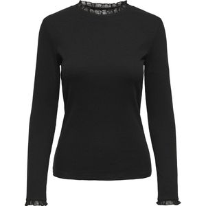 Only - Onlleslie - Top - Zwart - Lange Mouw