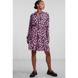 PIECES - Maat 50 - PCATHENA LS SHIRT DRESS QX BC Dames Jurk