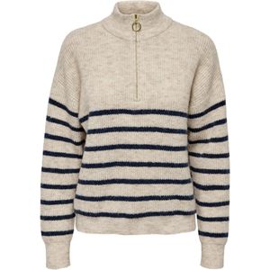Pumice Stone - Pullover - Lange Mouwen - Staande Kraag - Ritssluiting