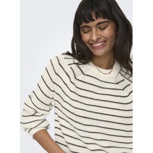 ONLY - ONLBASE - Trui - Zwart - Gestreept - Lange Mouw
