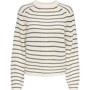 Only Onlbase o-Neck Pullover Knt Noos Dames Trui - Jet Stream Black