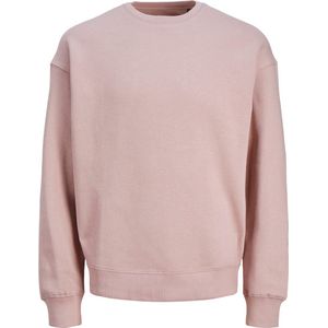 JACK & JONES Star basic sweat crew neck regular fit, heren sweatshirt katoenmengsel met O-hals, mauve