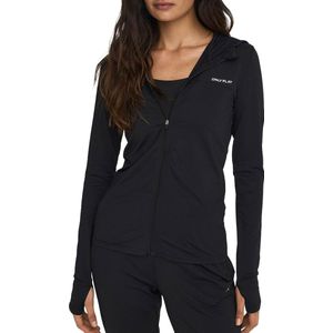 Only play mila ls zip hoodie in de kleur zwart.