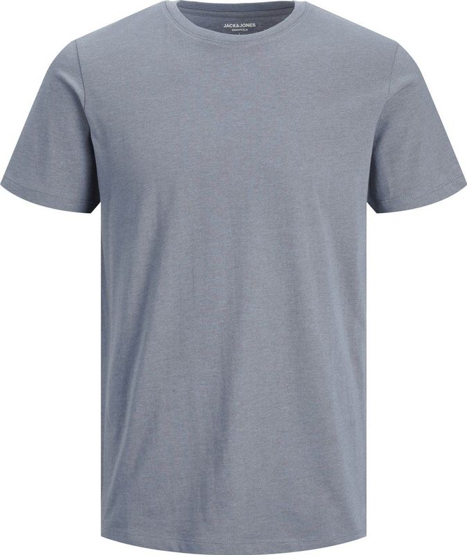 Jack & Jones Rundhalsshirt »JJEORGANIC MELANGE TEE SS O-NECK NOOS«, in Melange Optik