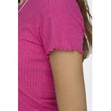 Only T-shirt Onlemma S s Short Top Noos Jrs 15201206 Fuchsia Purple Dames