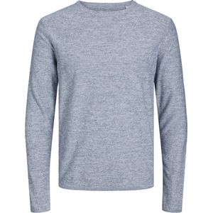 JACK & JONES - Pullover - Bruin Melange - Katoen met Linnen