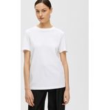 Selected My Essential T shirt Met Korte Mouwen Wit Vrouw