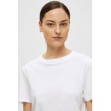 Selected My Essential T shirt Met Korte Mouwen Wit Vrouw