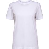 Selected My Essential T shirt Met Korte Mouwen Wit Vrouw