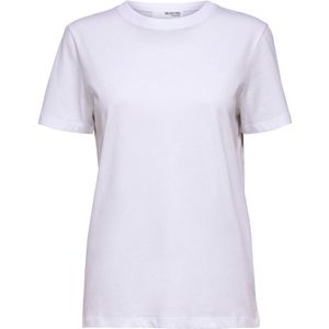 Selected My Essential T shirt Met Korte Mouwen Wit Vrouw