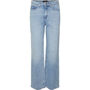 VERO MODA - Vintage Jeans - Effen - Hoge Taille - Brede Pijpen - Casual